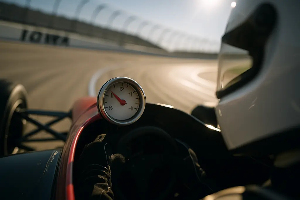 Fuel management tactics during a stock car run at a short oval track